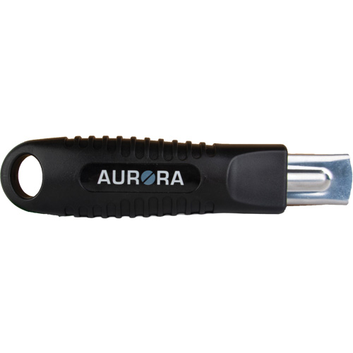 Aurora Tools UAY907 READYEDGE Standard-Duty Retractable Safety Knife, Stainless Steel, Rubber Handle