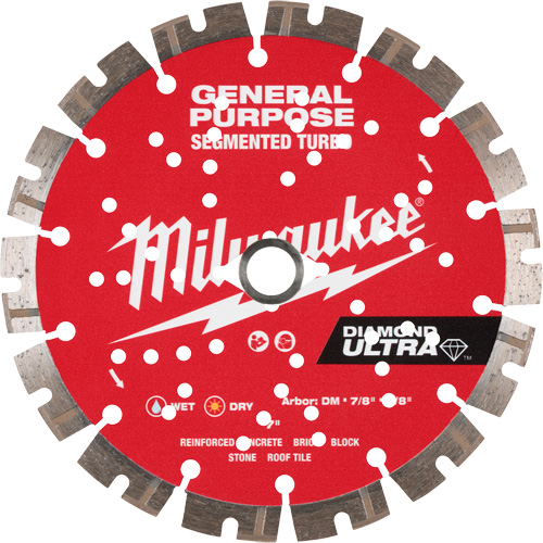 Milwaukee 49-93-7529 DIAMOND ULTRA Segmented Turbo General Purpose Diamond Blade