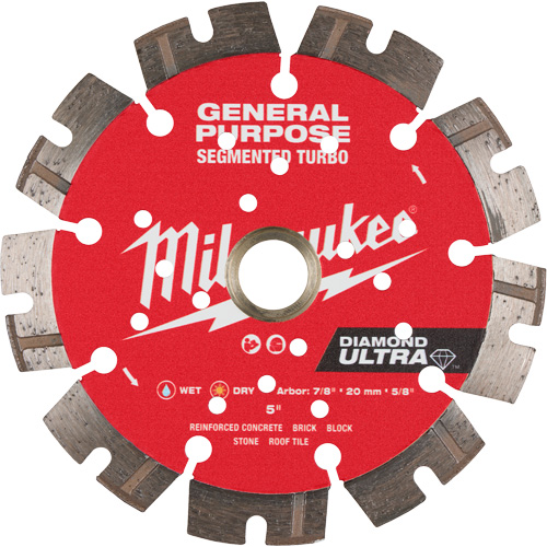 Milwaukee 49-93-7526 Lame diamant&eacute;e segment&eacute;e turbo &agrave; usage g&eacute;n&eacute;ral DIAMOND ULTRA