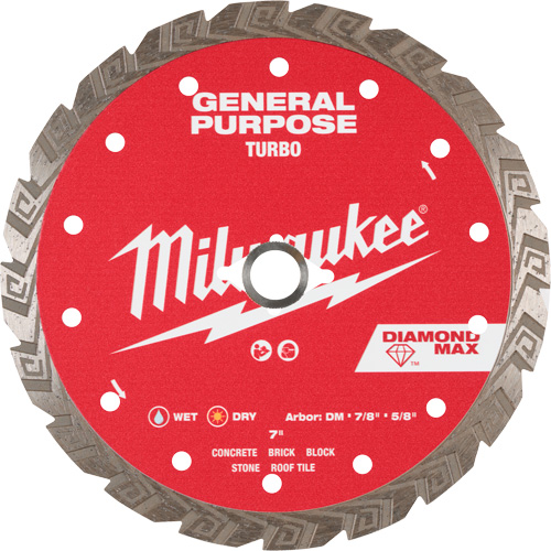 Milwaukee 49-93-9107 DIAMOND MAX Turbo General Purpose Diamond Blade