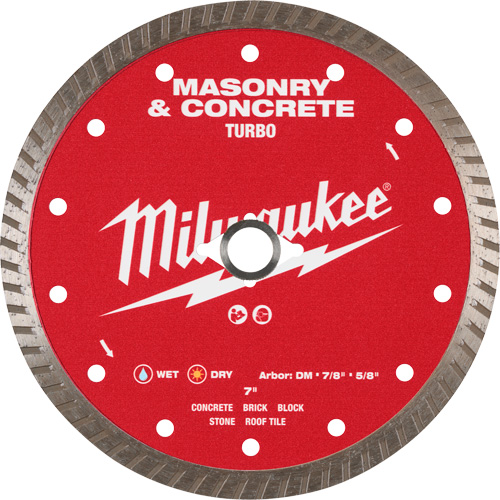 Milwaukee 49-93-9407 Lame turbo en diamant dentel&eacute;e pour maçonnerie et b&eacute;ton