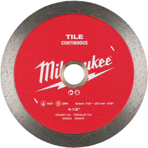 Milwaukee 49-93-9504 Lame diamant&eacute;e continue pour tuiles