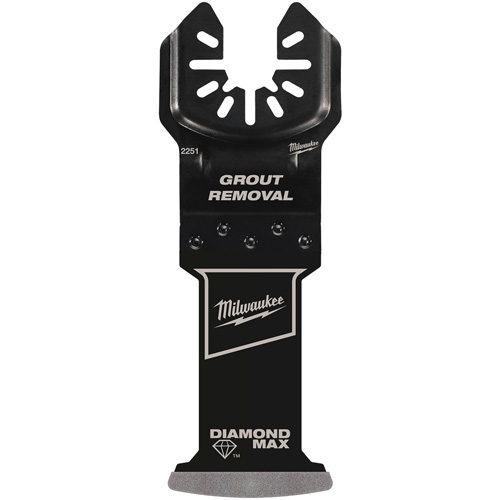 Milwaukee 49-25-2251 OPEN-LOK DIAMOND MAX Diamond Grit Grout Removal Multi-Tool Plunge Blade