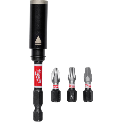 Milwaukee 48-32-7905 SHOCKWAVE Impact Duty 3in. Screw-Holding Bit Holder & Insert Bit Set 