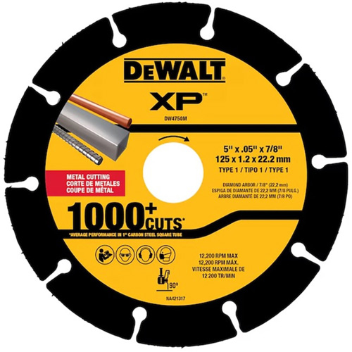 DEWALT DW4750M XP Metal Diamond Blade for Angle Grinders