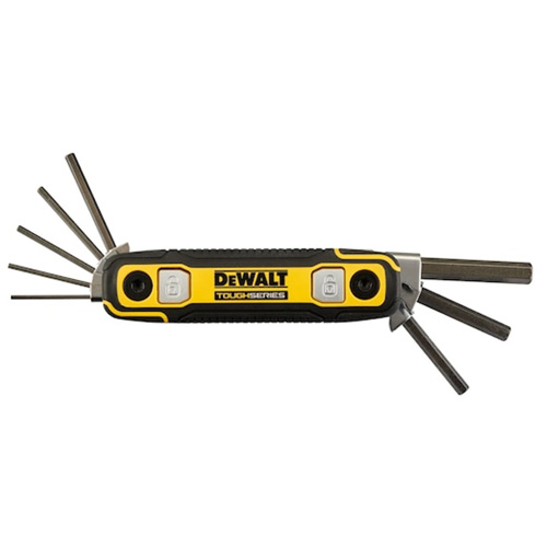 DEWALT DWHT70266 Cl&eacute; hexagonale pliante verrouillable TOUGHSERIES, 8 mcx, Imp&eacute;rial