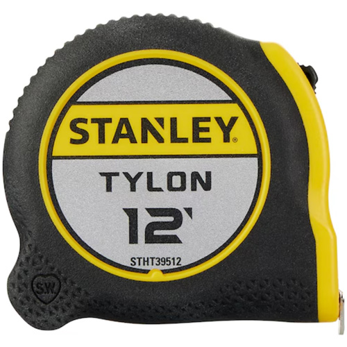Stanley Tools STHT39512 Tylon Tape Measure, 12', Imperial Graduations