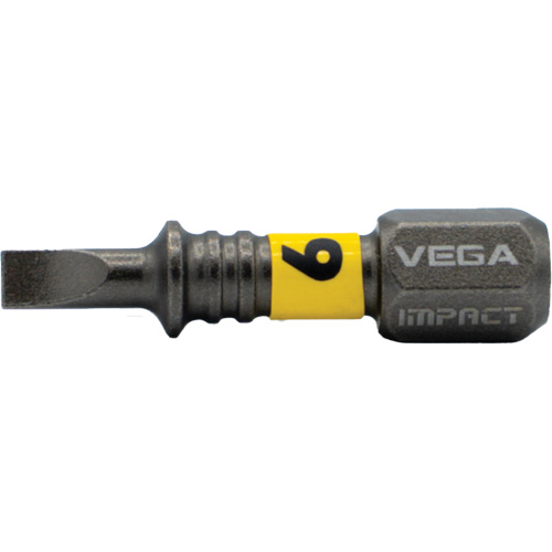 Vega T125F06A Embout Impactech, Fente, 6F-8R, Prise 1/4"