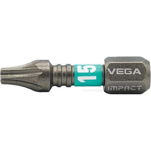 Vega T125T15A Impactech&reg; Insert Bit, Torx, T-15, 1/4" Drive