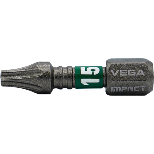 Vega T125TT15A Embout Impactech, Torx inviolable, T-15, Prise 1/4"