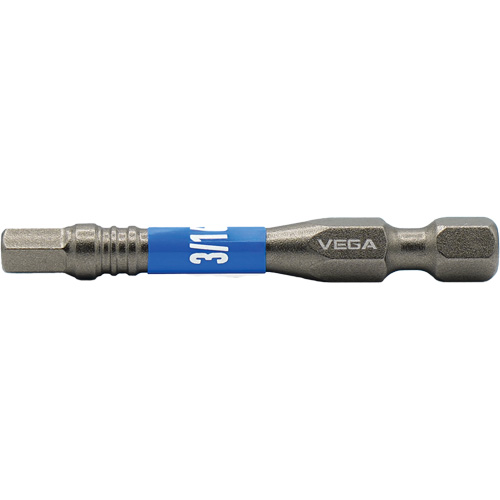 Vega T150H1264A Impactech&reg; Power Bit, Hex, 3/16" Tip, 1/4" Drive Size, 2" Length