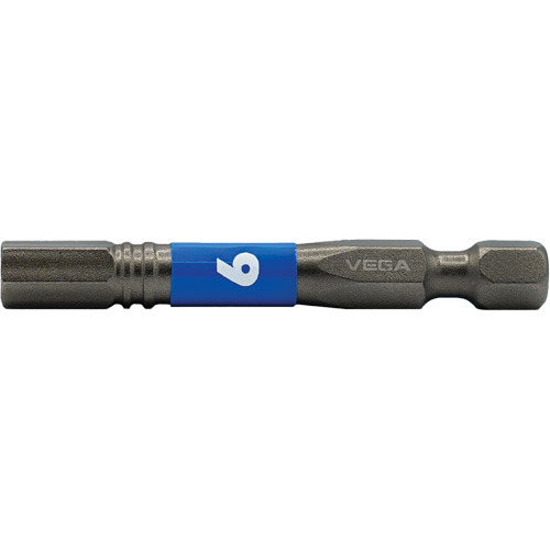 Vega T150H060A Impactech&reg; Power Bit, Hex, 6 mm Tip, 1/4" Drive Size, 2" Length