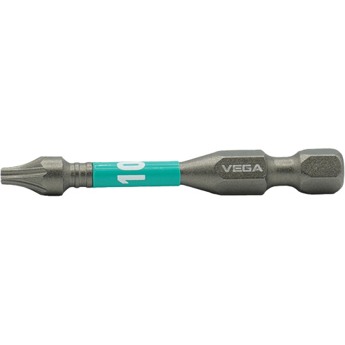 Vega T150T10A Embout pour outils &eacute;lectriques Impactech, Torx, Embout T-10, Prise 1/4", Longueur 2"