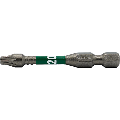 Vega T150TT20A Impactech&reg; Power Bit, Torx&reg; Tamper, T-20 Tip, 1/4" Drive Size, 2" Length