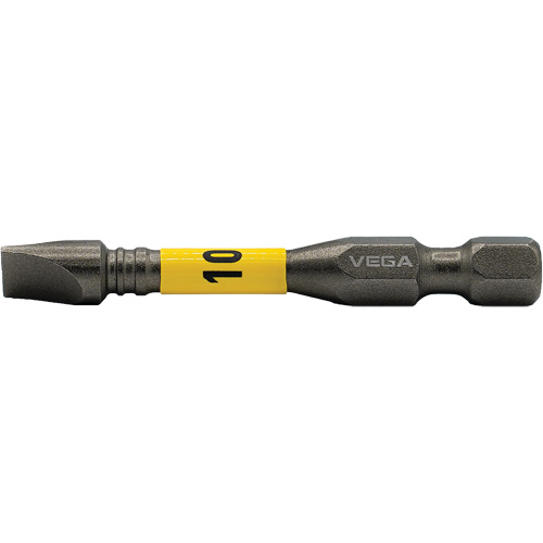 Vega T150F10A Impactech&reg; Power Bit, Slot, 10F-12R Tip, 1/4" Drive Size, 2" Length