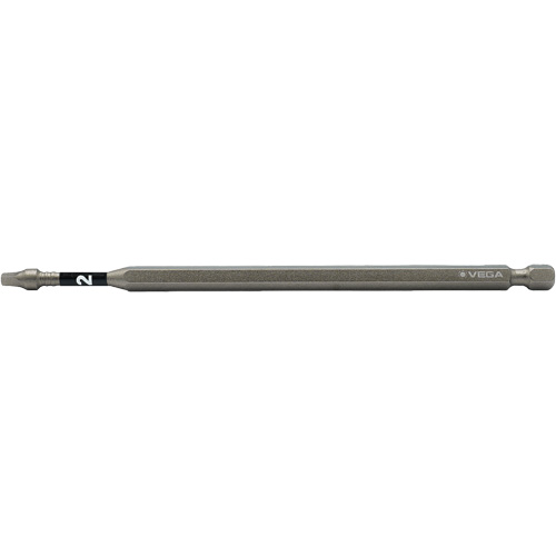 Vega T1150R2A Embout pour outils &eacute;lectriques Impactech, Carr&eacute;e, Embout #2, Prise 1/4", Longueur 6"