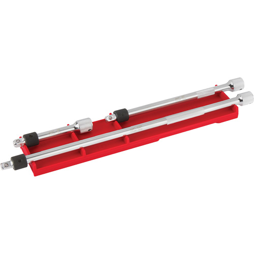Milwaukee 48-22-9360 Jeu de rallonges verrouillables, Prise de 1/4", Fini Chrome, 3 M