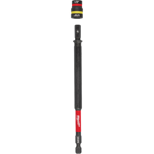 Milwaukee 49-66-4745 Tournevis &agrave; douille &agrave; chocs 1/4" et 5/16" QUIK-CLEAR 2-en-1  SHOCKWAVE, 1/4" prise, 6" lo, Magn&eacute;tique