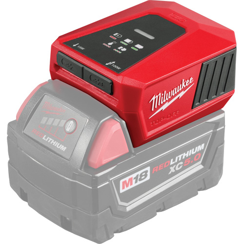 Milwaukee 2847-20 M18 TOP-OFF Charger & Power Supply, 18 V, Lithium-Ion