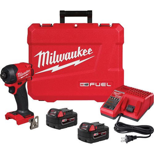 Milwaukee 2761-22 Trousse visseuse hydraulique &agrave; prise hexagonale SURGE M18 FUEL , 1/4", 1000 lb-po Couple max., 18 V, Lithium-ion