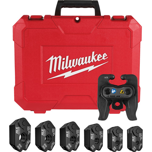 Milwaukee 49-16-2461RX 1/4" - 7/8" RLS&reg; Pivoting Press Ring Kit for M12 FORCE LOGIC Press Tool