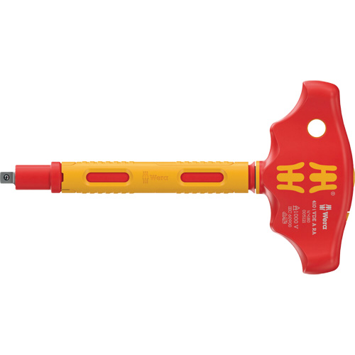 Wera Tools 05005121001 410 i VDE A RA VDE-Insulated T-Handle Adapter Screwdriver with Ratchet