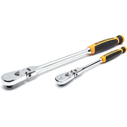 Gearwrench 81204T Jeu de rochets &agrave; goutte d'eau et double mat&eacute;riau &agrave; 90 dents et prises 1/4" et 3/8"