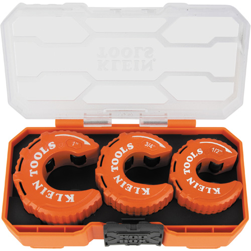 Klein Tools 50048 Jeu de coupe-tubes en cuivre de Style C 3 mcx, Capacit&eacute; de 1/2"/3/4"/1"