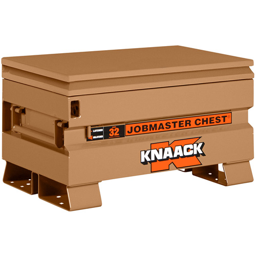 Knaack 32-KL Model 32 Jobsite Chest with Padlock, 32" x 19" x 19", Steel, Tan