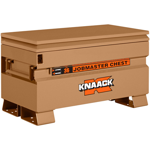 Knaack 36-KL Coffre de chantier mod&egrave;le 36 avec cadenas, 36" x 19" x 21-1/2", Acier, Havane