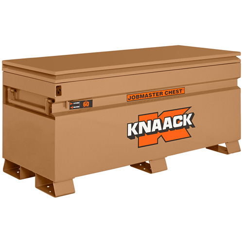 Knaack 60-KL Model 60 Jobsite Chest with Padlock, 60" x 24" x 28-1/2", Steel, Tan