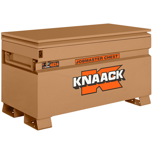 Knaack 4824-KL Coffre de chantier mod&egrave;le 4824 avec cadenas, 48" x 24" x 28-1/2", Acier, Havane