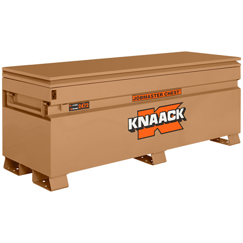 Knaack 2472-KL Coffre de chantier mod&egrave;le 2472 avec cadenas, 72" x 24" x 28-1/4", Acier, Havane