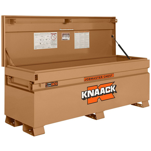 Knaack 2472-KL Coffre de chantier mod&egrave;le 2472 avec cadenas, 72" x 24" x 28-1/4", Acier, Havane