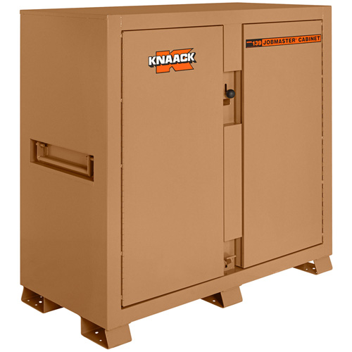 Knaack 139-KL Armoire de chantier mod&egrave;le 139 avec cadenas, Acier, 59,4 pi³, Havane