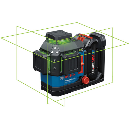 Bosch GLL330-80CGL 360 Connected Green-Beam Three-Plane Leveling and Alignment Laser