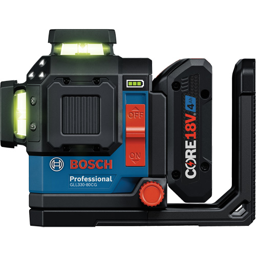 Bosch GLL330-80CGL 360 Connected Green-Beam Three-Plane Leveling and Alignment Laser