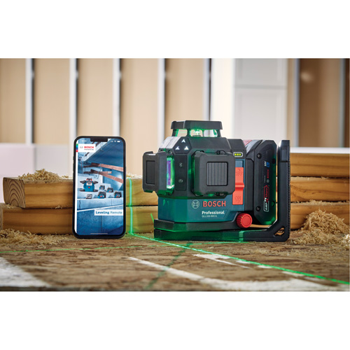 Bosch GLL330-80CGL 360 Connected Green-Beam Three-Plane Leveling and Alignment Laser