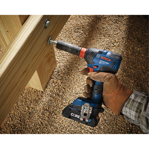 Robert Bosch GDX18V-1800B12 Two-In-One Bit/Socket Impact Driver/Wrench Kit, 1/2", 1800 in-lbs. Max. Torque, 18 V, Lithium-Ion