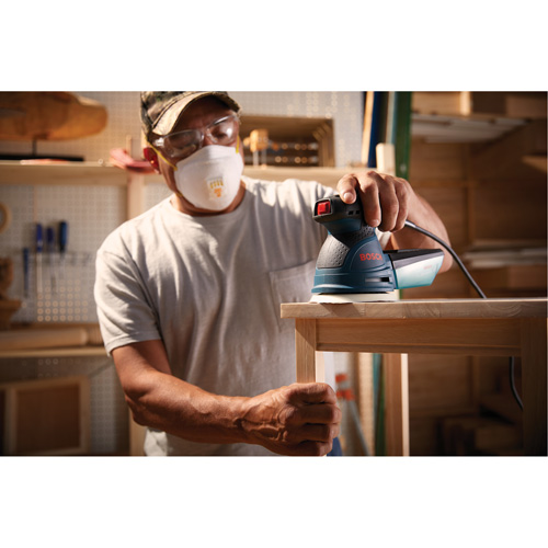 Bosch ROS20VSC Ponceuse/polisseuse orbitale al&eacute;atoire de paume, papier sabl&eacute; 5", 2,5 A, 120 V