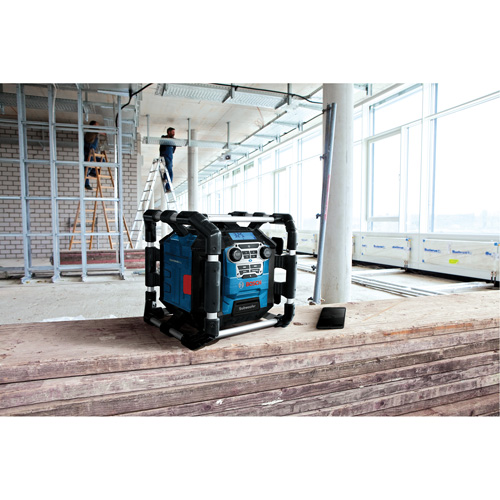 Bosch GPB18V-5CN Radio de chantier avec Bluetooth 5.0 et station dalimentation, Lithium-ion, 18 V