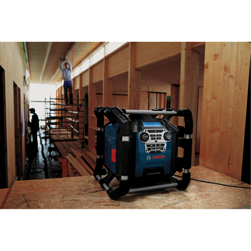 Bosch GPB18V-5CN Radio de chantier avec Bluetooth 5.0 et station dalimentation, Lithium-ion, 18 V