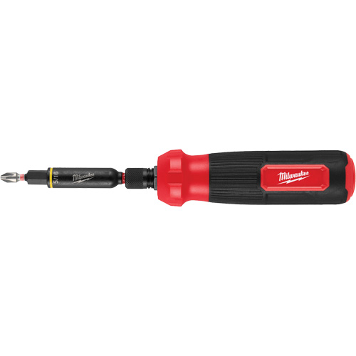 Milwaukee 48-22-2922 8-IN-1 Multi-Bit & Nut Driver with SHOCKWAVE Impact Duty Bits & Nut Drivers, 8-1/3" L, Cushion Grip Handle