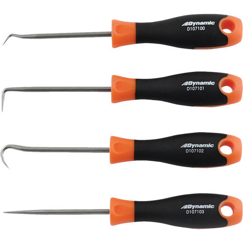 Dynamic Tools D107001 Mini Hook & Pick Set, 4 Pieces