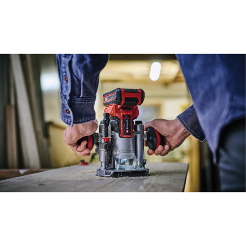 Einhell 4350413 Toupie compacte avec base fixe et plongeante professionnelle sans fil (outil seulement)
