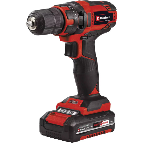 Einhell 4513928 Ensemble perceuse sans fil, Lithium-ion, 18 V, Mandrin 3/8", Couple 310  lb-po