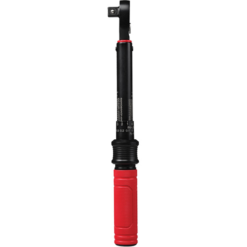 Milwaukee 48-22-9201 Cl&eacute; dynamom&eacute;trique, &agrave; cliquer, Entraînement 3/8" carr&eacute;, 5,6 - 28,2 Nm/50 - 250 lb-po