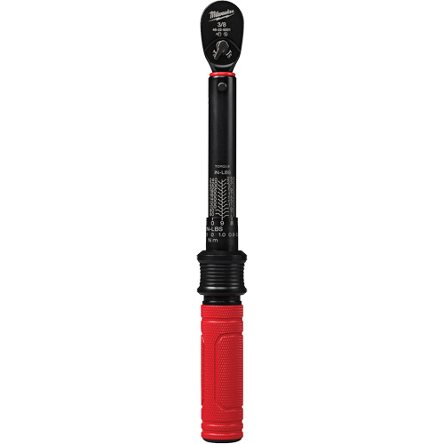 Milwaukee 48-22-9201 Cl&eacute; dynamom&eacute;trique, &agrave; cliquer, Entraînement 3/8" carr&eacute;, 5,6 - 28,2 Nm/50 - 250 lb-po