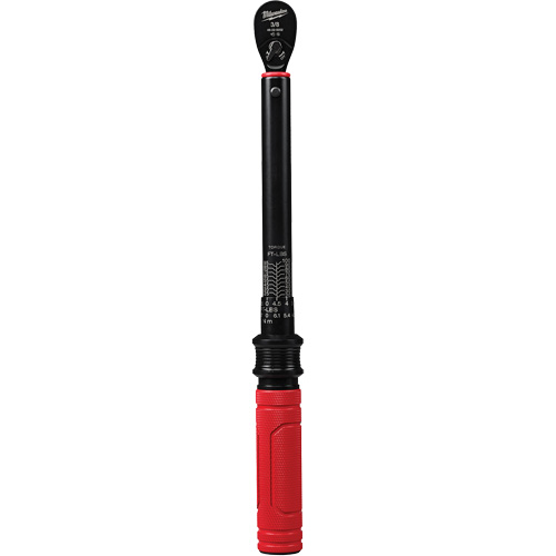 Milwaukee 48-22-9202 Cl&eacute; dynamom&eacute;trique, &agrave; cliquer, Entraînement 3/8" carr&eacute;, 20 - 100 lb-po/27,1 - 135,6 Nm