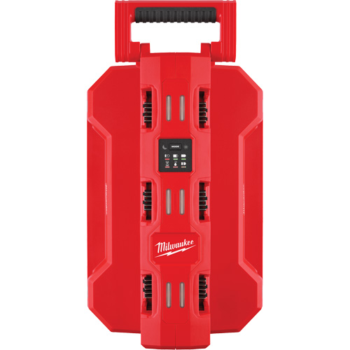 Milwaukee 48-59-1817 Chargeur rapide M18 &agrave; six baies en guirlande avec compatibilit&eacute; PACKOUT, 18 V, Lithium-ion